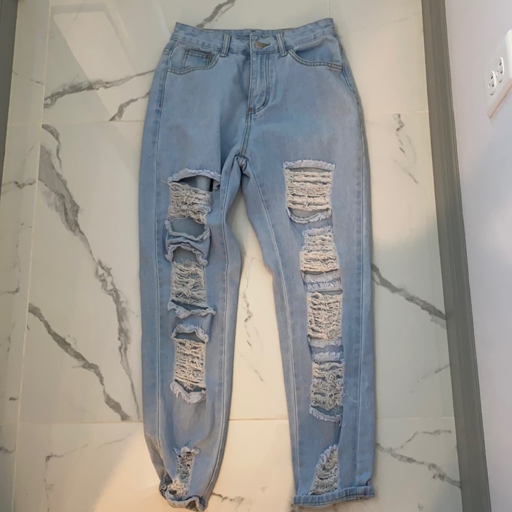 shien ripped jeans